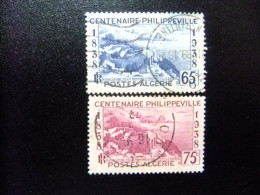 200 ALGERIE ARGELIA 1938 / CENTENARIO DE PHILIPPEVILLE / YVERT 143 / 144 FU - Oblitérés