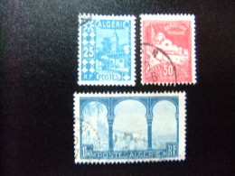 200 ALGERIE ARGELIA 1927 / MOSQUEE Y VISTAS / YVERT 78 + 79 A + 83 FU - Used Stamps