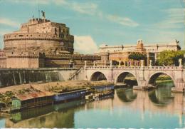 ROMA--PONTE E CASTEL SANT'ANGELO--BARCONI (?) LUNGO TEVERE--FG--N - Castel Sant'Angelo