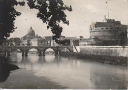 ROMA--CASTELLO E PONTE SANT´ANGELO--BIANCO E NERO--FG--N - Castel Sant'Angelo