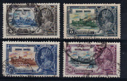 E0025 HONG KONG 1935, SG 133-36 Silver Jubilee  Used - Brieven En Documenten