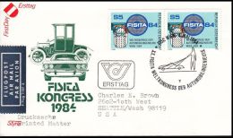 Austria 1984, FDC Airmail Cover To Seattle  "Fista Kongress 1984" - Altri & Non Classificati