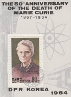 Korea-1984 Marie Curie Used  MS - Famous Ladies