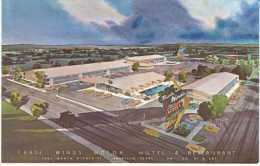 Amarillo TX Texas, Trade Winds Motor Hotel, Lodging, C1960s Vintage Postcard - Amarillo