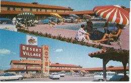 Fort Worth TX Texas, Desert Village Motel, Lodging, C1950s Vintage Postcard - Fort Worth