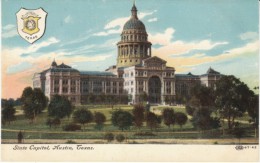 Austin TX Texas, State Capitol Building, C1900s/10s Vintage Postcard - Austin