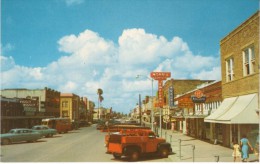 San Benito TX Texas, Street Scene, Auto Truck, Business Store Signs, C1950s Vintage Postcard - Andere & Zonder Classificatie