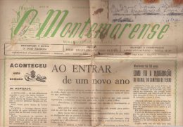 Montemor-o-Novo - Jornal "O Montemorense" De 20 De Novembro De 1960 (2 Scans) - Zeitungen & Zeitschriften