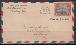 USA Nice Airmail Cover    Lot 522 - 1c. 1918-1940 Covers