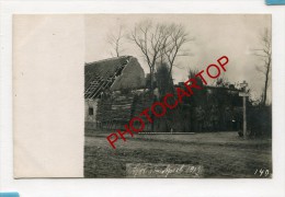 BEERST-DIKSMUIDE-Abris Du Chef De Compagnie-CARTE PHOTO Allemande-GUERRE 14-18-1WK-BELGIQUE-BELGIEN- - Diksmuide