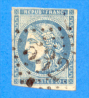 France 1870 : Cérès, émission Dite De Bordeaux N° 45B Oblitéré - 1870 Bordeaux Printing