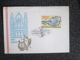 AUSTRIA SALZBURGER FEST SPIELE COVER - Lettres & Documents