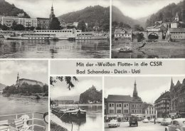 Weißen Flotte  Views  Bordstempel  MS Ernst Thälmann  A-2002 - Bad Schandau