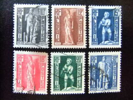 200 ALGERIE ARGELIA 1952 / ESTATUAS STATUES / YVERT 288 / 293 FU - Used Stamps