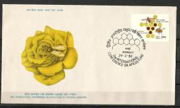 INDIA, 1980,  FDC  Apiculture, ( Bee Keeping), Rose, Honeybee. Bombay Cancellation, - Covers & Documents