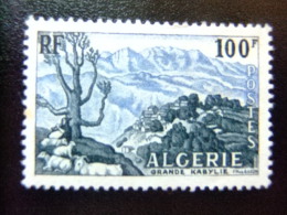 200 ALGERIE ARGELIA 1955 / PAYSAGE DE GRANDE KABYLIE Par F.de BUZON / YVERT 331 (*) - Usati