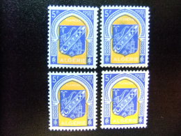 200 ALGERIE ARGELIA 1956 / ESCUDO DE ARMAS De TLEMCEN / YVERT 4 X 337 C ** MNH - Unused Stamps