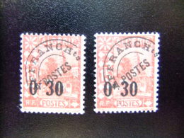 200 ALGERIE ARGELIA 1944 /sello De Francia Sobrecargado Preoblitere / YVERT 14 ** MNH 2 Sellos - Unused Stamps
