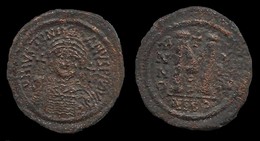 EMPIRE BYZANTIN . JUSTIN I . FOLLIS . 527 à 565 . - Byzantine