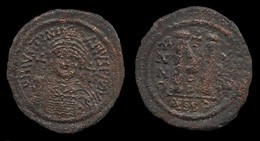 EMPIRE BYZANTIN . JUSTIN I . FOLLIS . 527 à 565 . - Byzantines