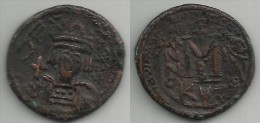 EMPIRE BYZANTIN .   HERACLIUS . FOLLIS . CYZIQUE .  610 à 641 . - Byzantine