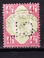 GRANDE BRETAGNE  1887 - 1900  YT  98   PERFORE / PERFIN   COTE 30  TB - Used Stamps