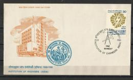 INDIA,  1980,  FDC, India Institution Of Engineers  , Bombay Cancellation - Covers & Documents