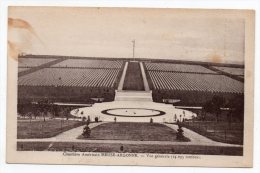 Cpa - Cimetière Américain Meuse Argonne - Vue Générale (14095 Tombes) - Cimiteri Militari