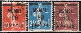 Memel 1920 Mi 19-20; 22, Gestempelt [190513L] @ - Memelgebiet 1923