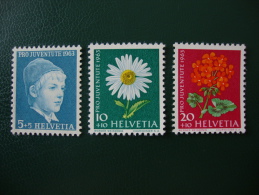 000 Sans Luminescence Pro Juventute 1963 - Unused Stamps