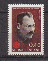 L5963 - FINLANDE FINLAND Yv N°630 ** LITTERATURE - Neufs