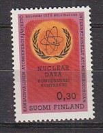 L5972 - FINLANDE FINLAND Yv N°642 ** ENERGIE ATOMIQUE - Neufs