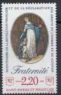 1989 SAINT PIERRE ET MIQUELON 501** Révolution Française, Fraternité - Unused Stamps