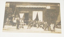 Belle Carte Postale Photo - Comptoir  L.PETIT - MOLLARD - Café :::: Animation - Groupes - Alcools - Bar - Commerce - Cafés