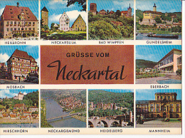 Allemagne. Bade Würtenberg. Neckartal. Vallée De La Neckar. Carte Mosaïque. - Heilbronn