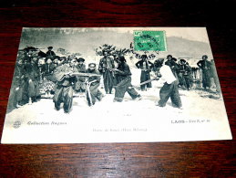 Carte Postale Ancienne : LAOS : Danse De Kouis , Haut Mékong , Timbre - Laos