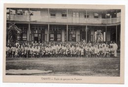 Cpa Tahiti - Ecole De Garçons De Papéété - Tahiti