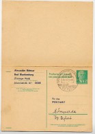 POSTKUTSCHE Bad Blankenburg 1962 Auf DDR P70 II  Postkarte PRIVATER ZUDRUCK #1 - Diligences