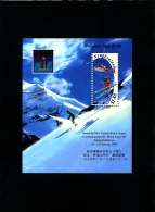 NEW ZEALAND - 1994   HELI SKIING  HONG  KONG  EXPO  MS MINT NH - Blocks & Kleinbögen