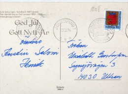 461- Postal  Jonkoping 1984, Suecia - Lettres & Documents