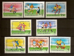 Roumanie Roemenie 1990 Yvertn° 3884-91 *** MNH Cote 8,50 Euro Sport Football - Unused Stamps