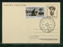 POLAND 1987 NATIONAL BLOOD GIVING DONATION DAY COMM CANCEL ON PC - Cartas & Documentos