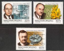 HUNGARY - 2003. Hungarian Scientists / Neumann / Zipernowsky / Soó RR!!  MNH!!  Mi 4764-4766. - Ungebraucht