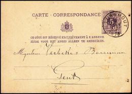 Belgium 1878, Postal Stationery Turnhout To Gand - Carte-Lettere