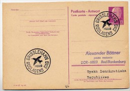 SEA GULL GRISSLEHAMN Sweden 1969  On East German Postal Card P74 A - Gabbiani