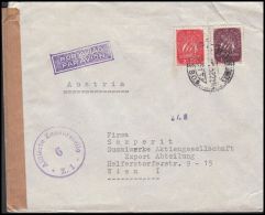 Portugal 1952, Cover Losboa To Wien, Censorship - Brieven En Documenten