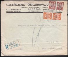Yugoslavia 1938, Registred Cover Beograd To Wien - Lettres & Documents
