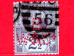 GB  UK GRAN BRETAGNA - Usato - 1887 - Regina Vittoria - Emissione Anniversari - Queen Victoria - Perforato - 2 ½ - Used Stamps