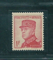 Timbre De Monaco - Neuf Sans Charnière - 15ème Anniversaire De L'avènement Du Prince Louis II - Unused Stamps