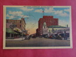 Billings,MT--First Avenue Looking East--cancel 1947--PJ 109 - Billings